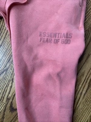 Essentials Men's Coral Joggers Sweatpants Size Medium New Without Tags