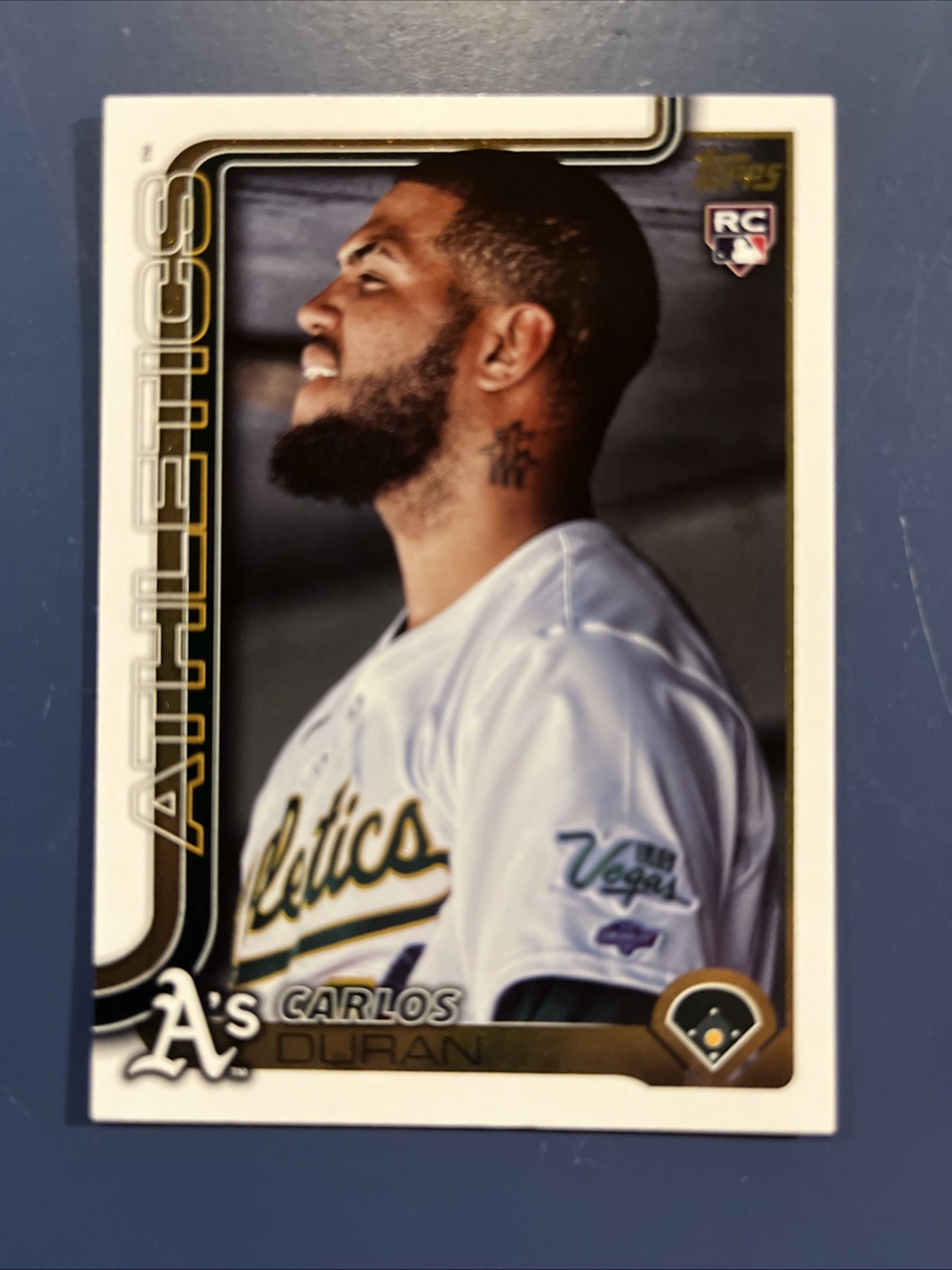 2025 TOPPS UPDATE CARLOS DURAN RC #104 GOLDEN MIRROR IMAGE VARIATION SSP A's ⚾️