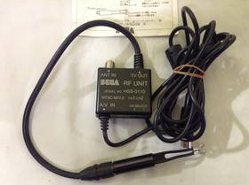 SEGA Saturn RF Unit HSS-0110 AV RF Adapter Japan OEM Tested W/ Box J40