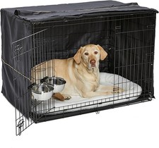 ICrate Dog Crate Privacy Cover Bed Bowls