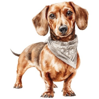 8x Sticker Dackel Hund Autoaufkleber 9x9cm Teckel Dachshund Welpe Set