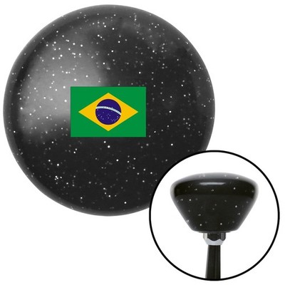 Brazil Black Retro Metal Flake Shift Knob w/ M16x1.5 Insert Shifter Auto Brody