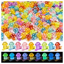 Sprouts Rave Glow Mushroom Hair Clips 42pc Festival Party Hairpin