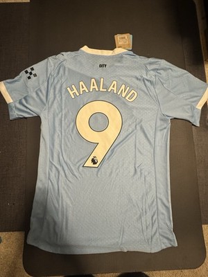 PUMA Erling Haaland #9 Manchester City 2025/2026 Home Jersey Size