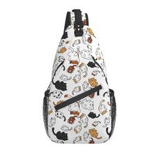 Cat Sling Backpack Chest Bag Crossbody Shoulder Pet Carrier Mini Animal Bag