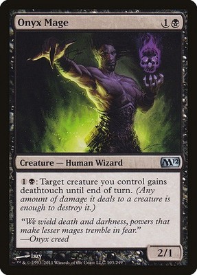 [MTG] Onyx Mage (103) (M12) LP-HP