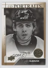 2017-18 Upper Deck Portraits Rookies Gold 20/99 Jake DeBrusk #P-74 e9u