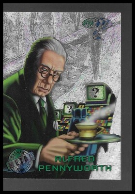 1995 Fleer Metal Batman Forever Silver Flasher Card #29 Alfred Pennyworth