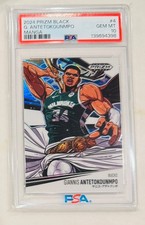 2024 Panini Prizm Black Giannis Antetokounmpo Manga Case Hit PSA 10 Gem MT Bucks