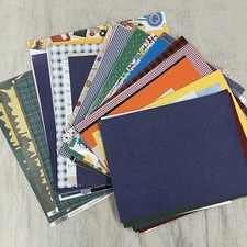 70 Pieces Lot Assorted Scrapbooking paper Back to school, Xmas , patterned etc