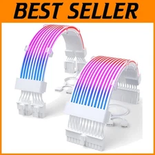 RGB PSU Cable Extension Kit with ARGB LED Stripes