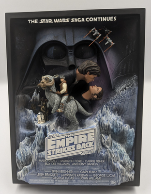 Star Wars Empire Strikes Back Code 3 movie poster sculpture LE