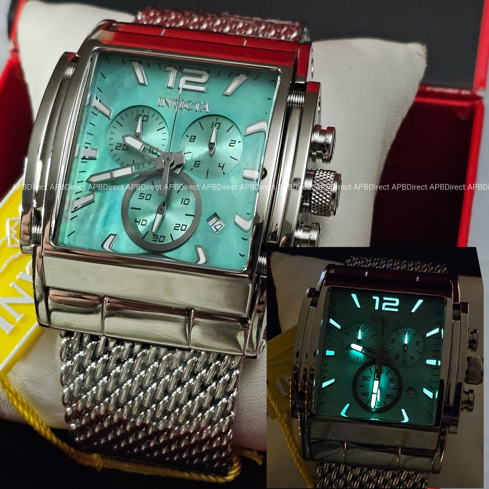 Invicta - SPEEDWAY Beast - Swiss ETA G10.212 Chrono  Blue MOP Dial - mens watch