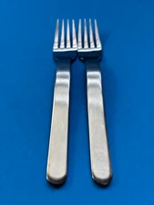 Cambridge WREN 7" Salad Forks 18/10 Satin Stainless Flatware Korea Lot of 2