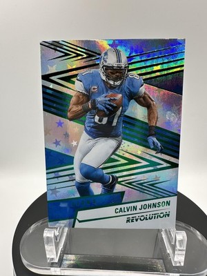 2025 Panini Revolution #85 Calvin Johnson Green Astro #/699