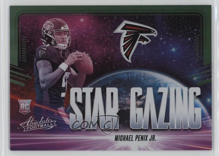 Michael Penix Panini Absolute Star Gazing #SGMPJ Green Spectrum