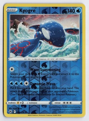 Kyogre - CRZ #036/159 Crown Zenith Reverse Holo LP