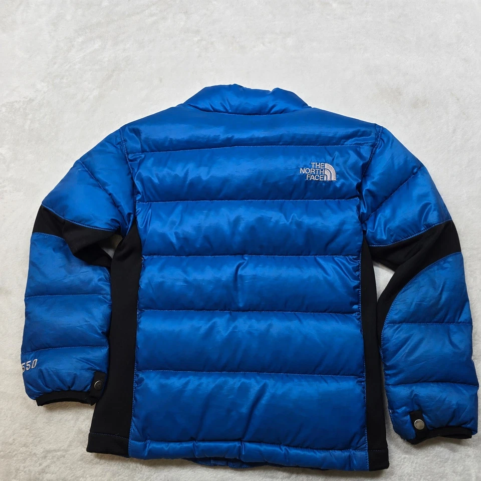 Chaqueta acolchada The North Face Down niños XS azul negro 550 relleno Foto 3 de 4
