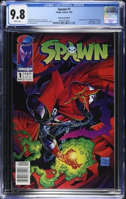 Spawn #1 CGC 9.8 NEWSSTAND 1992 Image Comics Todd McFarlane