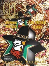 CFL Illustrated Souvenir Magazine Memphis Mad Dogs Cover On 12x8in Metal Sign