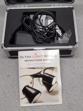 Ultra Light Optics Feather Light LED Loupe Headlight Battery Charger Case READ