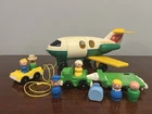 Vintage Fisher Price Little People #182 Play Family Jetliner 1980 w/accessories