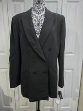 NWT Women's Kasper  Company ASL Stretch Wool Spinach Blazer Jacket Size 14