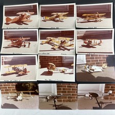 1970s Model Airplane Photo Lot Gulfhawk SPAD XIII Camel SBC-3 Gruman Duck Ford