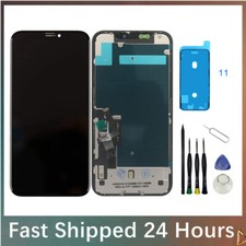For Apple iPhone 11 LCD Display Touch Screen Digitizer Assembly w/Frame Adhesive