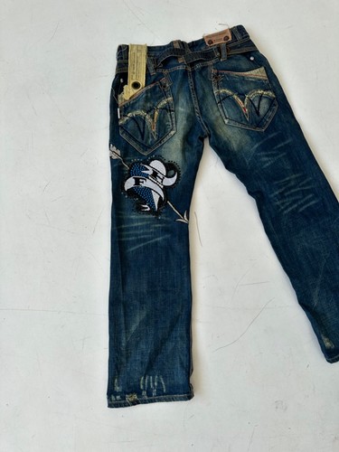Pantalones de mezclilla holgados desgastados Tough Jeansmith Japón - Imagen 16 de 21