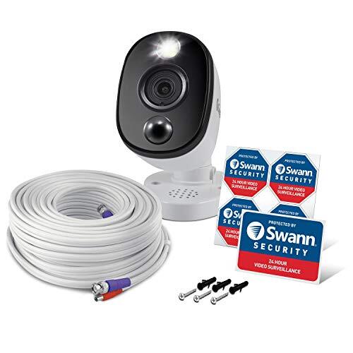 Swann Add-On DVR Bullet Security Camera System with 1-Pack, White/Black 