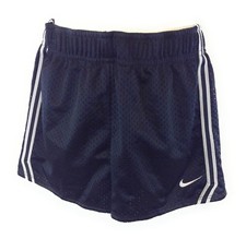NEW Girls Youth Nike 411279 010 Black White Dri-Fit Mesh Athletic Style Shorts