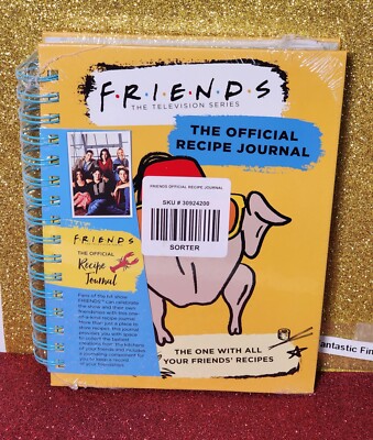 F R I E N D S Official Recipe Journal Book Friends TV Television Show SEALED
