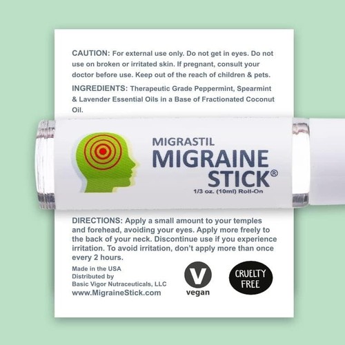 Peachy Migraine Relief Stick with Lavender and Peppermint - 3-Pack Travel Set - Picture 6 of 9
