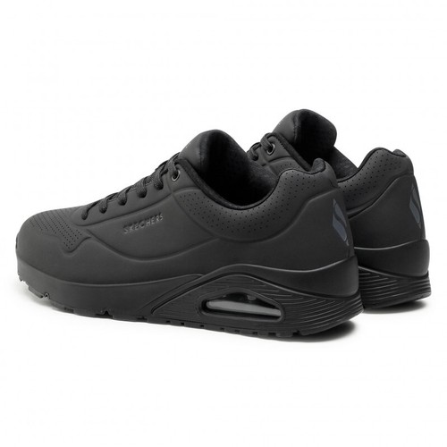 SKECHERS STREET LOS ANGELES UNO scarpe uomo sportive sneakers casual pelle run - Afbeelding 10 van 34