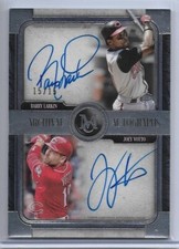 2019 TOPPS JOEY VOTTO BARRY LARKIN AUTO SIGNED #DA-LV #D15/15 CINCINNATI REDS