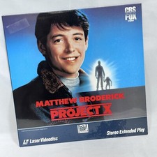 PROJECT X MOVIE LASERDISC VIDEODISC MATTHEW BRODERICK HELEN HUNT CBS FOX