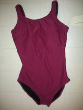 GOTTEX Merlot Day Dream 1 Pc Textured High Neck Style Swimsuit Sz 12 NWT