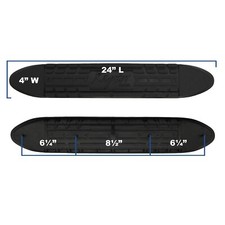 Raptor Series 4" Oval Step Pad (With Raptor logo. Clips Included)