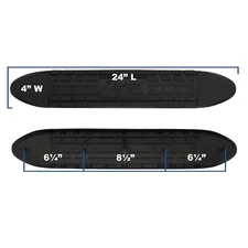 Raptor Series 4" Oval Step Pad (With Raptor logo. Clips Included)