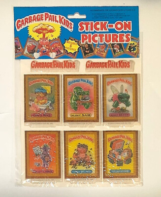 1985 Garbage Pail Kids Stick-On Pictures Sealed Puffy Stickers 10 / 12 ...
