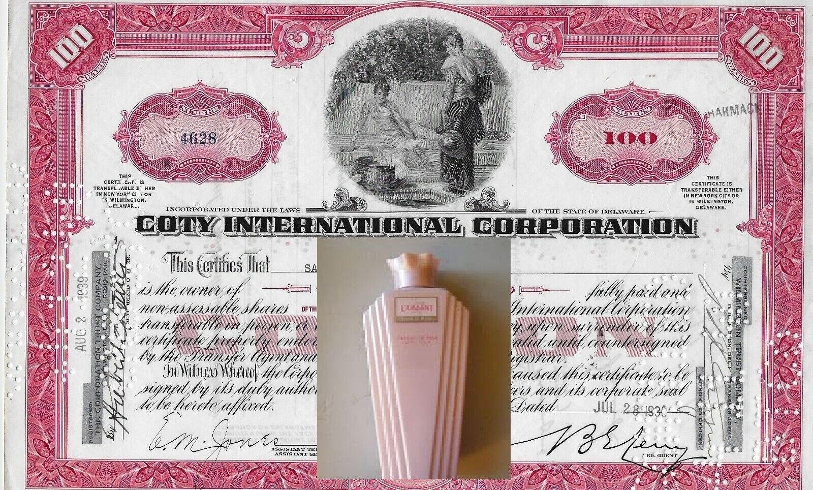 1950 Popularity Coty High order Society International Cosmetics and Products Beauty a
