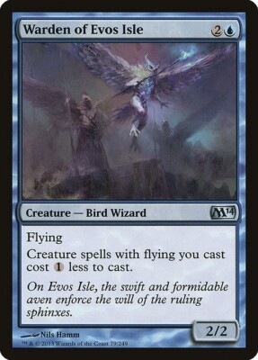 Warden of Evos Isle 1x MtG 2014 m14 Core Edition SP/NM