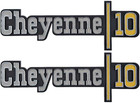 Oer Front Fender "Cheyenne 10" Emblem Set For 1973-1974 Chevy Pickup Trucks