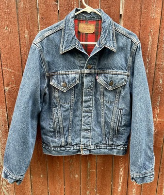 levi jean jacket flannel lined