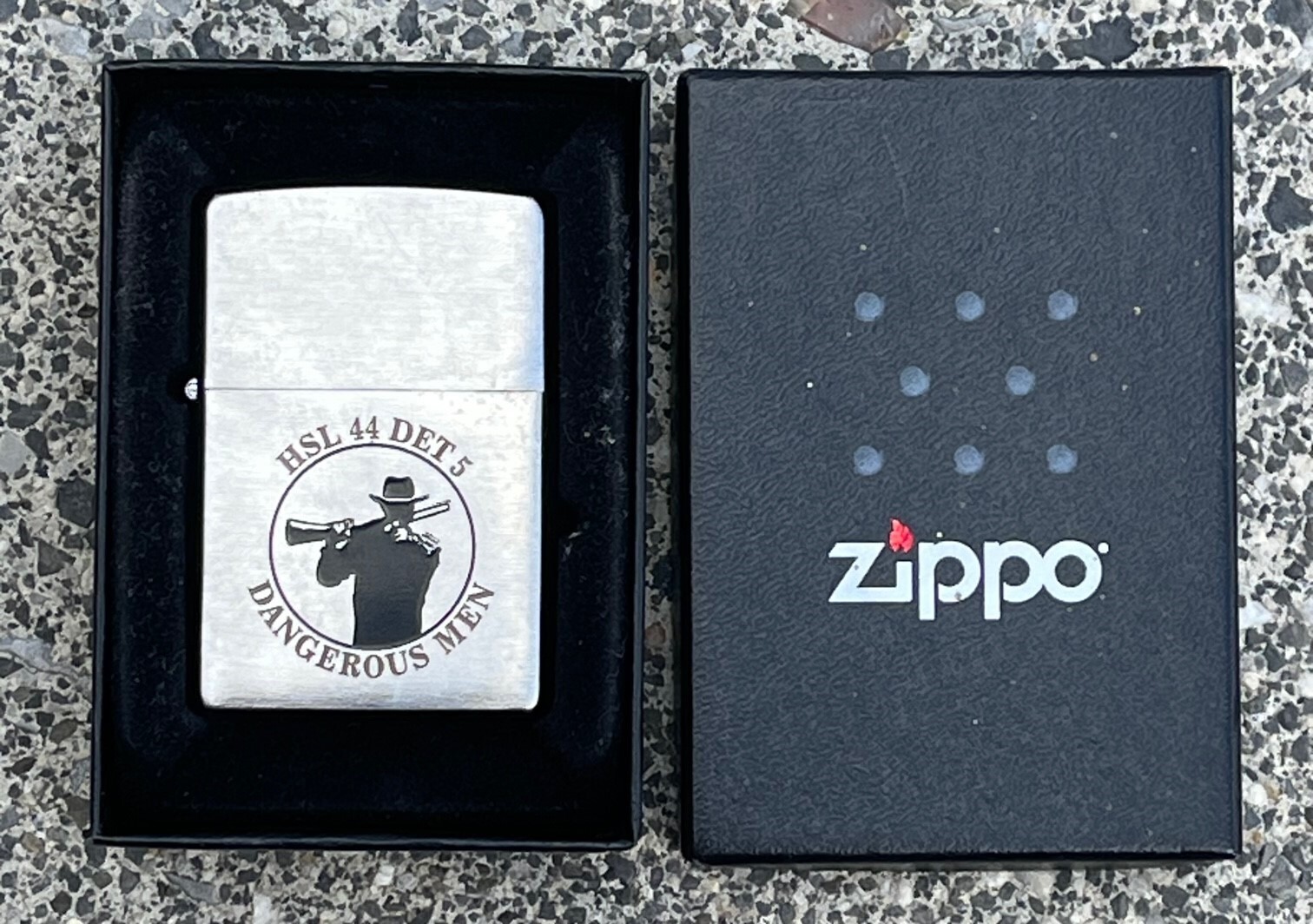 2010 Zippo Lighter US Navy HSL 44 DET 5 DANGEROUS MEN Unbroken Seal w/Box eBay