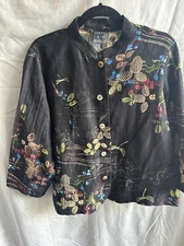 Citron Blouse Santa Monica  Dragonfly Silk sz.XL