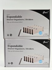 JONYJ Drawer Dividers Organizer 10-Pack Adjustable Expandable 4"H Kitchen Home