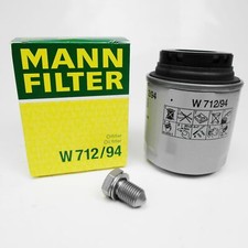 Ölfilter MANN&HUMMEL + Ölablassschraube für AUDI SEAT SKODA VW 1,2 1,4 TSI TFSI