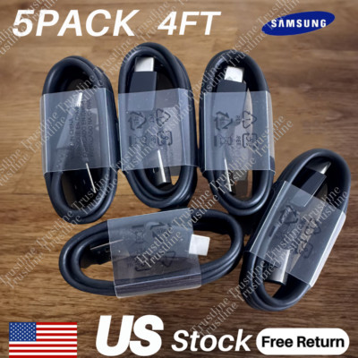 Lot of 5X USB C Cable Fast Charging Type C Cord For Samsung Android Charger Cord